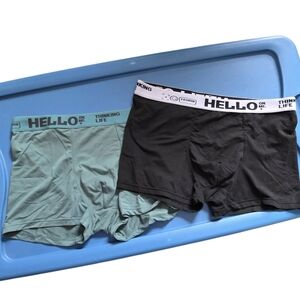 🙂 Men's Boxer Briefs - Black and Green(NWOT) Sz Xl